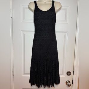 Altar'd State Black Lace Midi Tank Dress 46” length appropriate